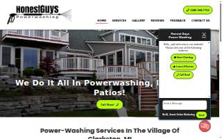 Honest Guys Power Washing of Auburn Hills website