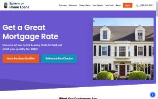 Splendor Home Loans website