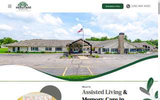 Heritage Assisted Living website