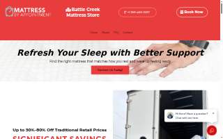 RT MATTRESS Battle Creek website