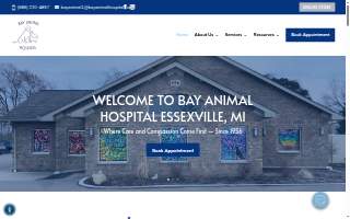 Bay Animal Hospital website
