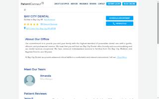 Bay City Dental website