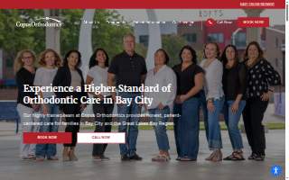 Copus Orthodontics website