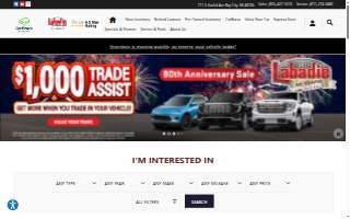 Labadie Buick GMC website
