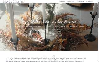 Maye Events website
