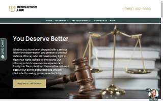 Revolution Law PLC website
