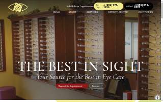Vision Quest Optical website