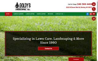 Goldy's Landscaping, Inc website