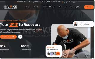 Invoke Therapy and Wellness website
