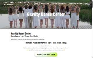 Gravity Dance Center website