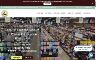 Premier Pet Supply of Beverly Hills website