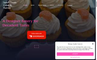Sweet Treats Cakes & Pastries website