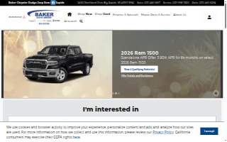 Baker Chrysler Dodge Jeep Ram Big Rapids website