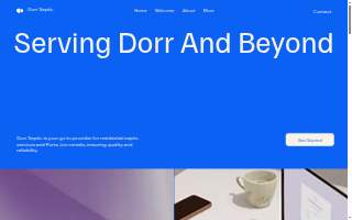 Dorr Septic Services website
