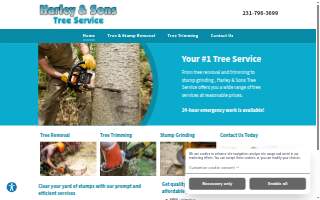 Harley & Sons Tree Services website