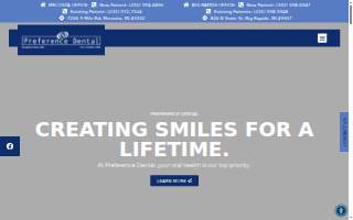 Preference Dental (Mecosta) website