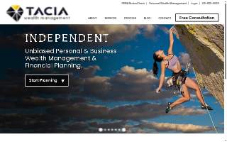 Tacia Wealth Management website