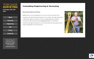 Tom Sage Surveying website