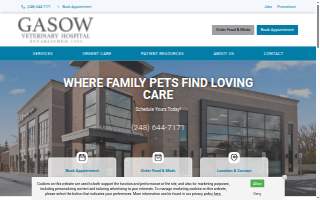 Gasow Veterinary Hospital website