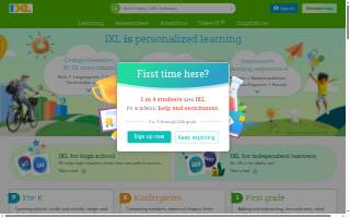 IXL Learning Center of Birmingham website