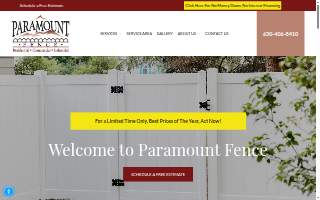 Paramount Fence of Birmingham website
