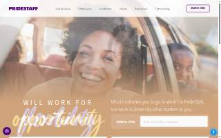 PrideStaff website