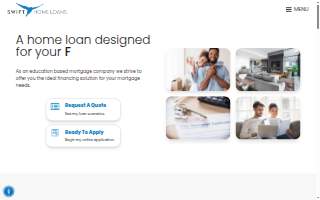 Swift Home Loans website