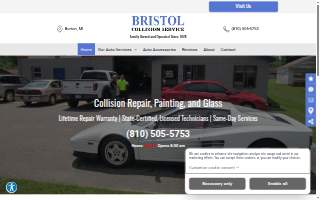 Bristol Collision Service website