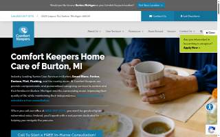 Comfort Keepers Home Care of Burton website