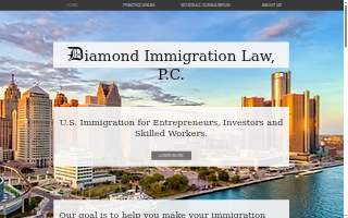 Diamond Immigration Law, P.C. website