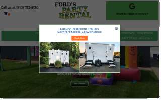 Ford's Party Rental website
