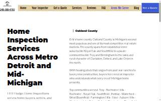 HHI Hodge Home Inspections website