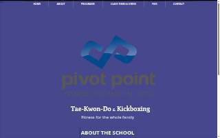 Pivot Point Martial Arts website