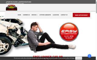 Professional Auto Collision of Burton website