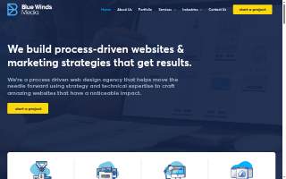 Blue Winds Media of Canton website