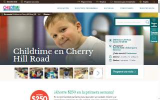 Childtime on Cherry Hill Road website