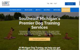Michigan Dog Training of Canton website