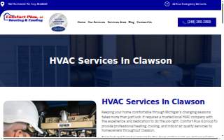 Comfort Plus, LC Heating and Cooling website