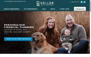 Deller Wealth Management website