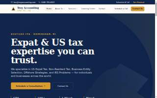 Troy Accounting of Clawson website