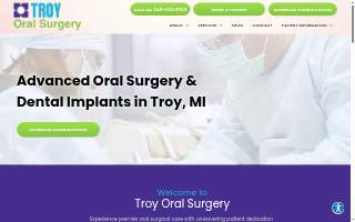Troy Oral Surgery of Clawson website