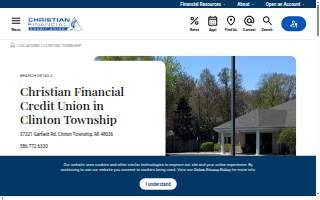 Christian Financial Credit Union of Clinton Township website