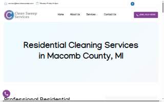 Clean Sweep Services website