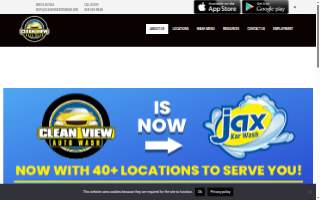 Clean View Auto Wash website
