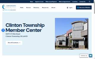 Cornerstone Community Financial Credit Union of Clinton Township website