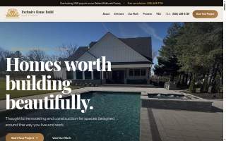 Exclusive Home Build website