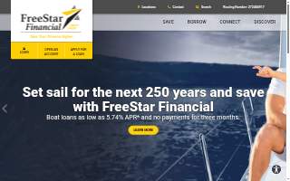 FreeStar Financial Credit Union of Clinton Township website