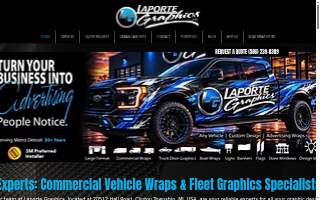Laporte Graphics Vehicle Wraps, Wall Wraps, Signs and Banners website
