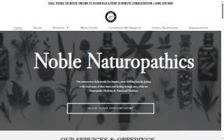 Noble Naturopathics Holistic Medicine website