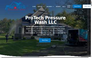 ProTech Pressure Wash LLC of Clinton Township website